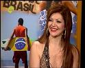 Hanni Bergesch mit dem neune Kulissen von Tv Ipanema in Hintergrund